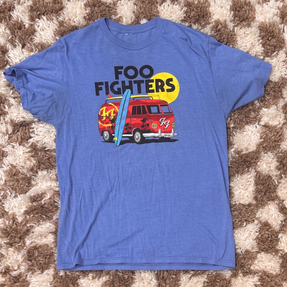 Blue Foo Fighters Graphic T-Shirt